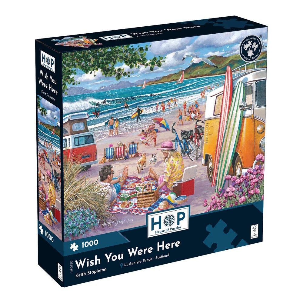 House of Puzzles 1000 Piece Puzzle - Wish You Were Here