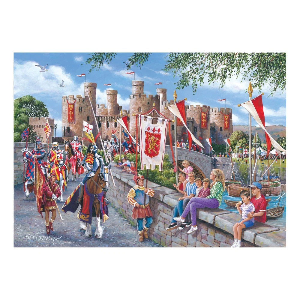 House of Puzzles 150 Piece Mini Puzzle - Conwy Castle