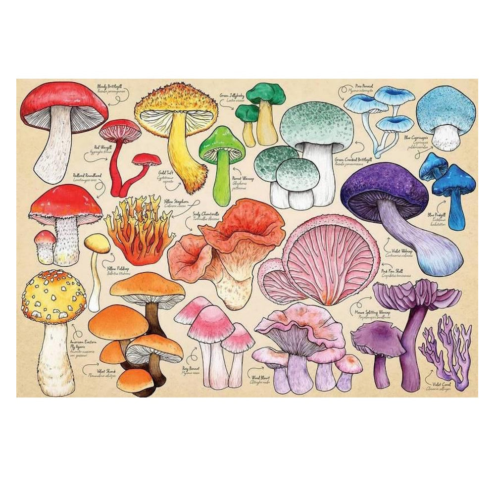 House of Puzzles 150 Piece Mini Puzzle - Mushroom Mania