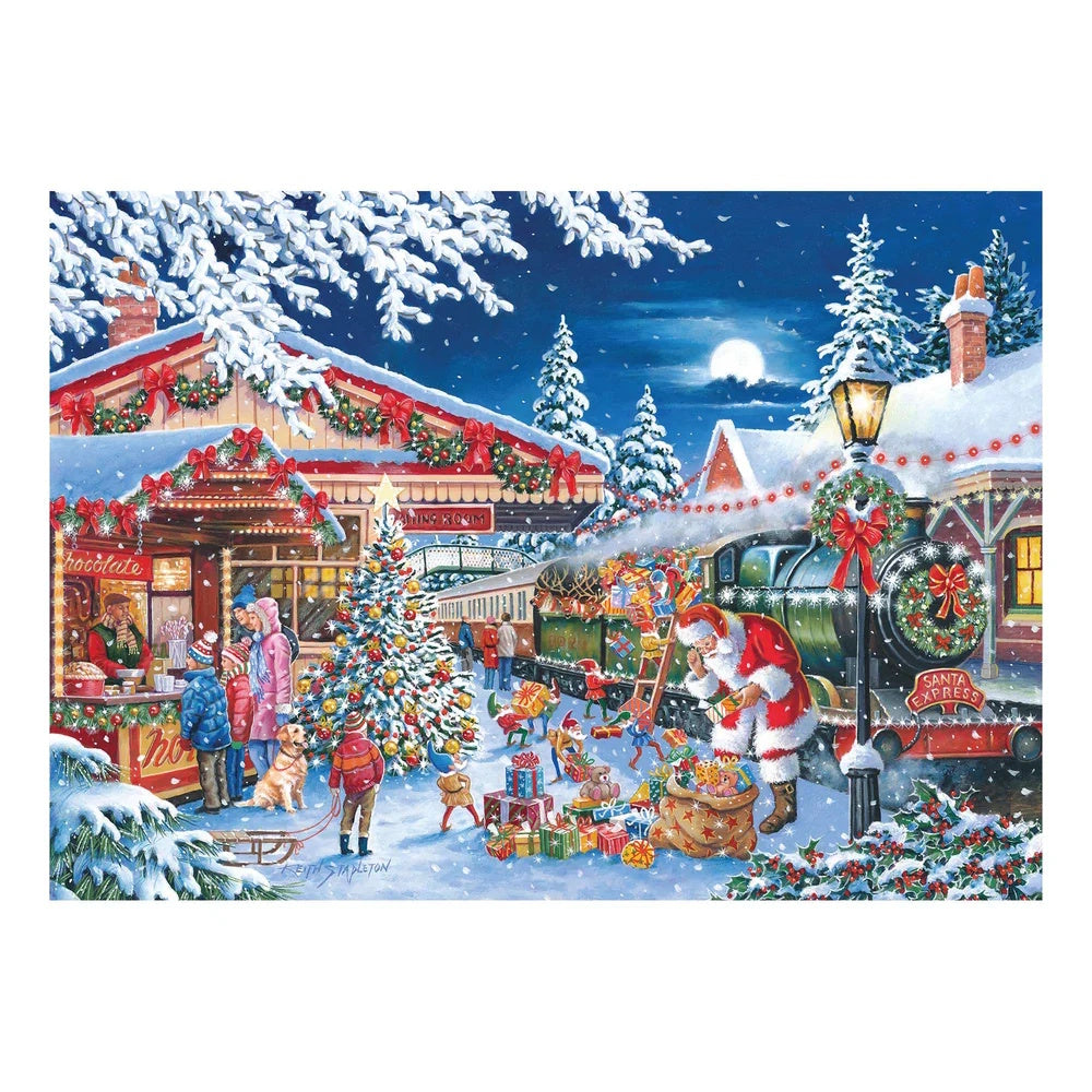 House of Puzzles 150 Piece Mini Puzzle - Santa's Express
