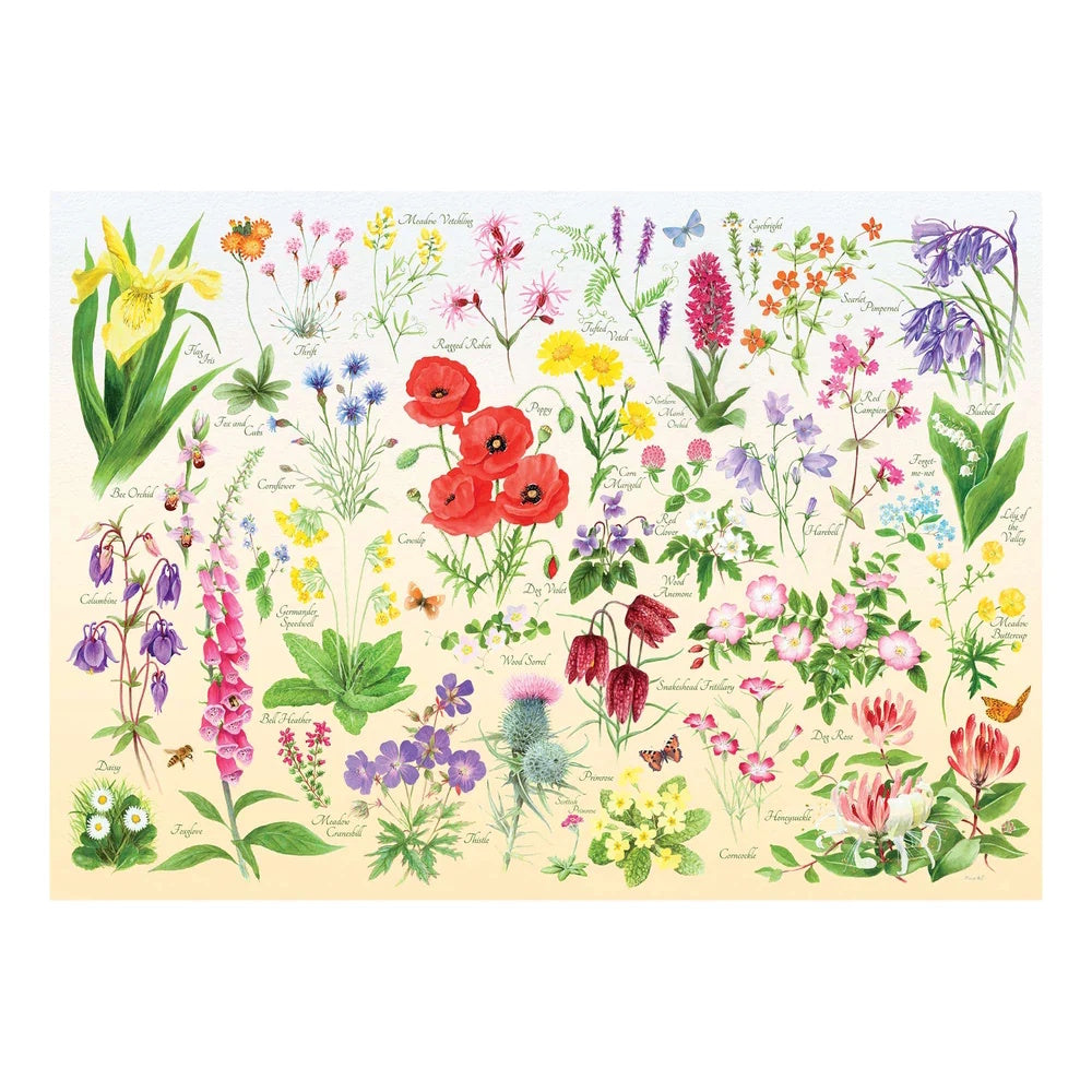 House of Puzzles 150 Piece Mini Puzzle - Wildflowers