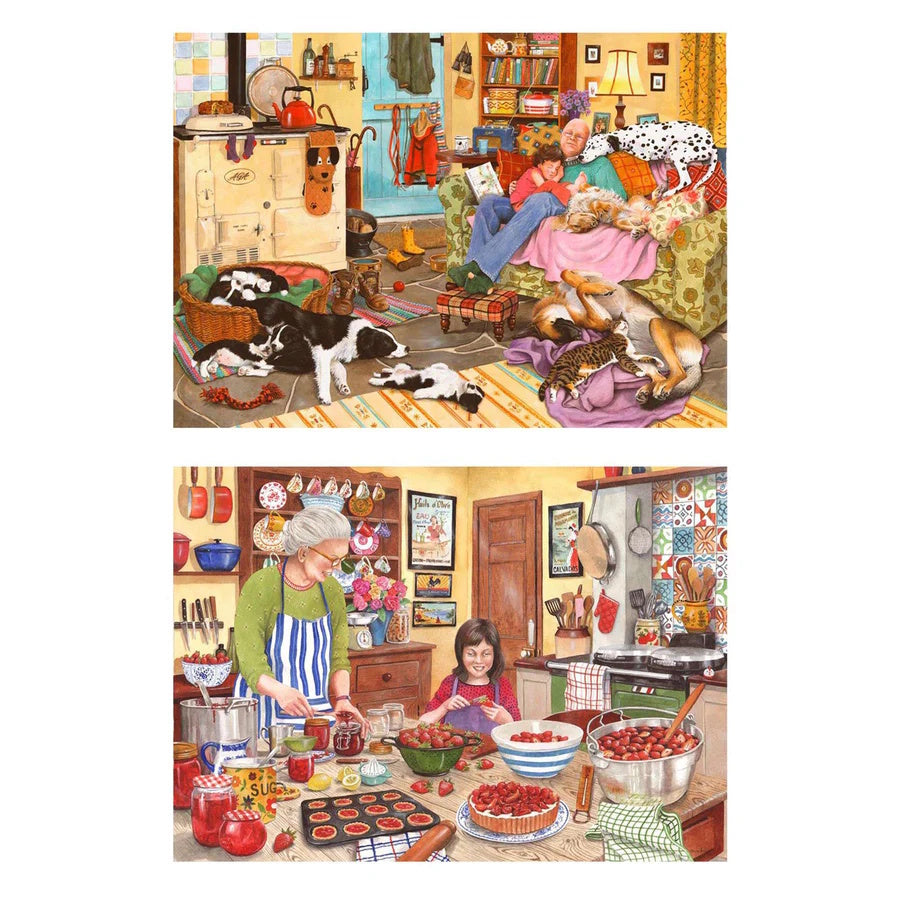 House of Puzzles 2 x BIG 500 Piece Puzzles - Heart of the Home