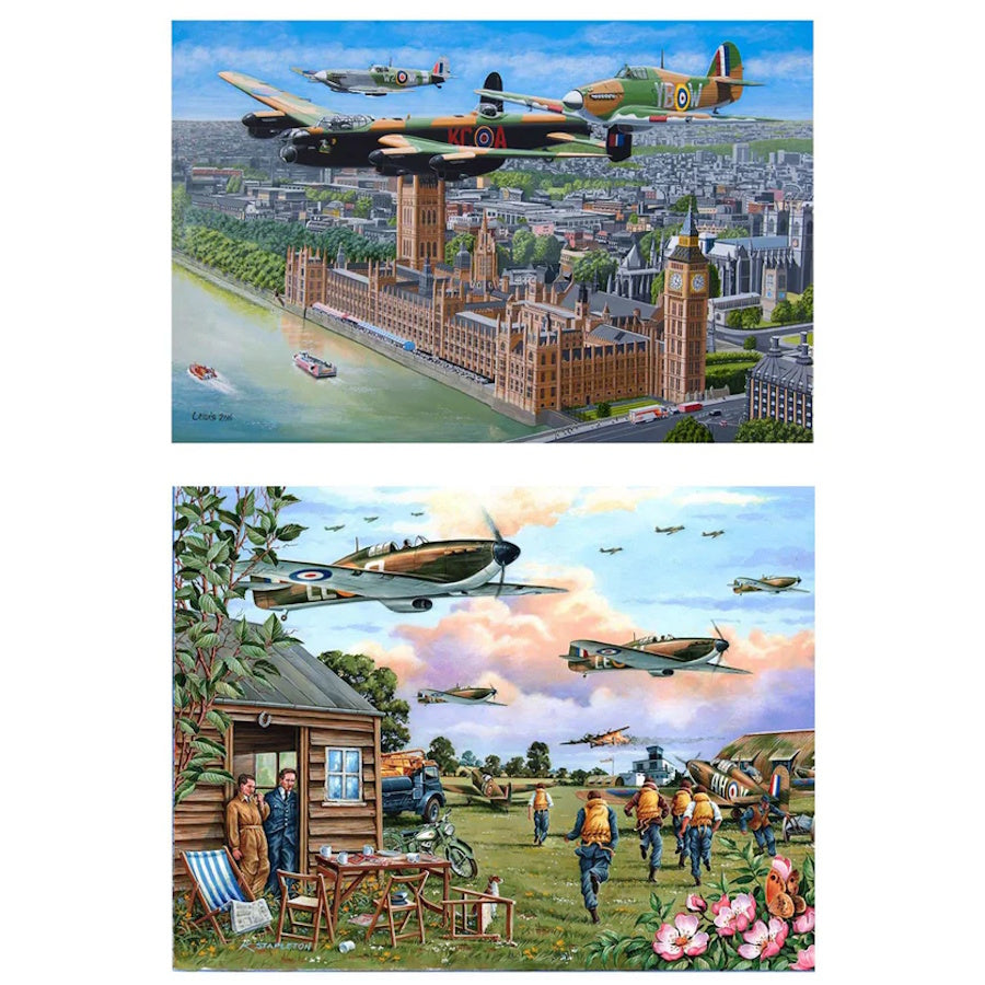 House of Puzzles 2 x BIG 500 Piece Puzzles - Sky Patrol