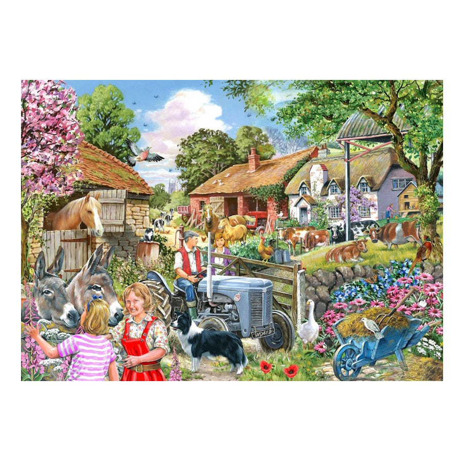 House of Puzzles 4 x BIG 250 Piece Puzzles - Farmer's Friends