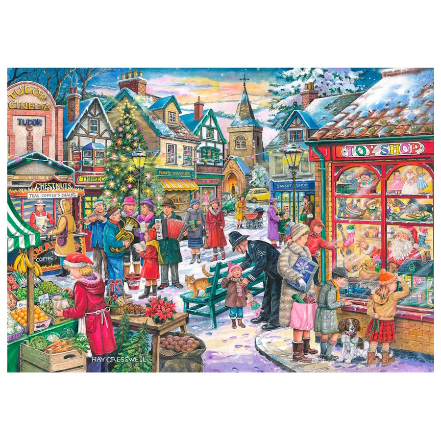 House of Puzzles 4 x 500 Piece Puzzles - Christmas Shopping