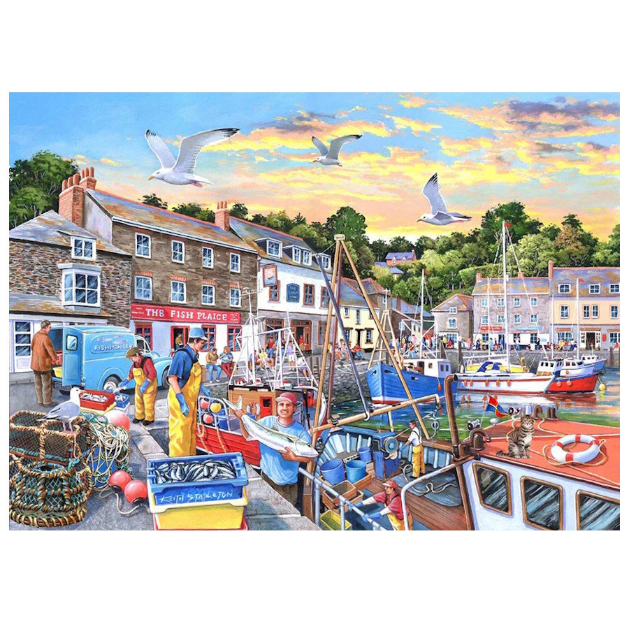 House of Puzzles 4 x 500 Piece Puzzles - Days at the Dock