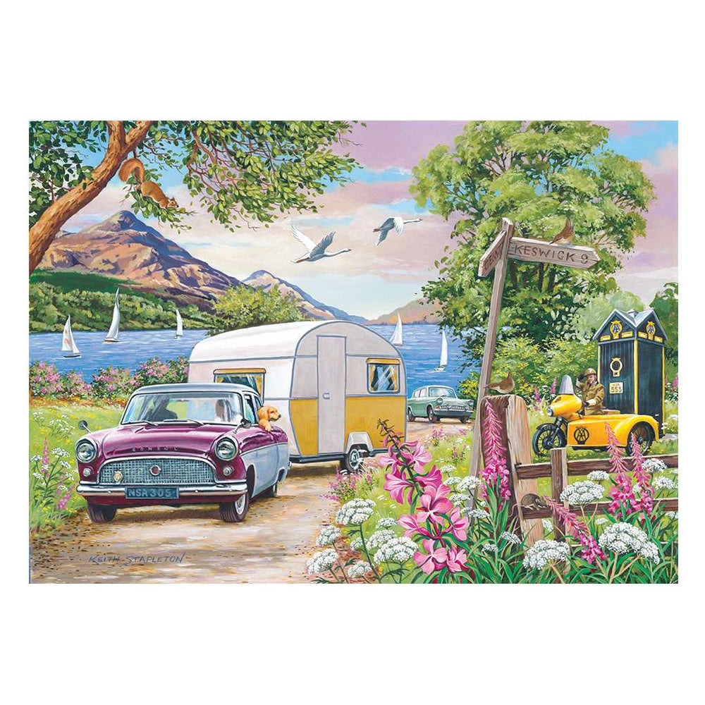 House of Puzzles 4 x 500 Piece Puzzles - Going Places