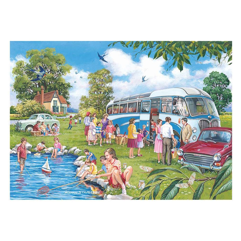 House of Puzzles 4 x 500 Piece Puzzles - Going Places