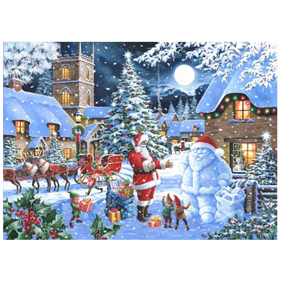 House of Puzzles 4 x 500 Piece Puzzles - Let it Snow