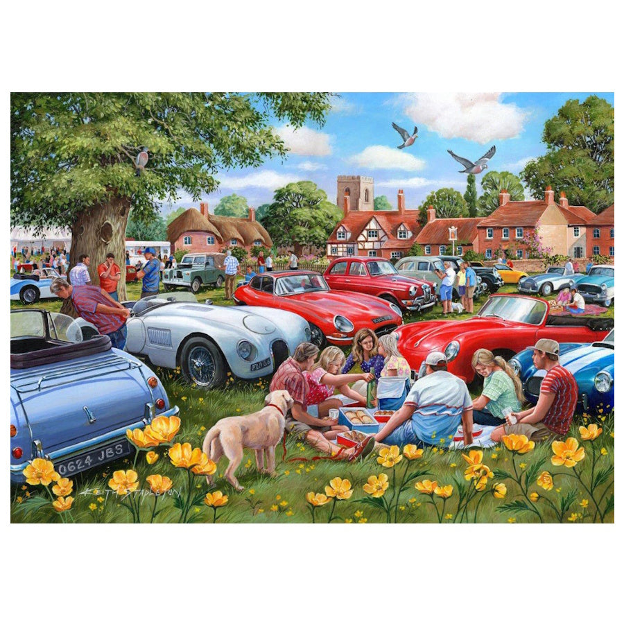 House of Puzzles 4 x 500 Piece Puzzles - Nice Day for a Drive