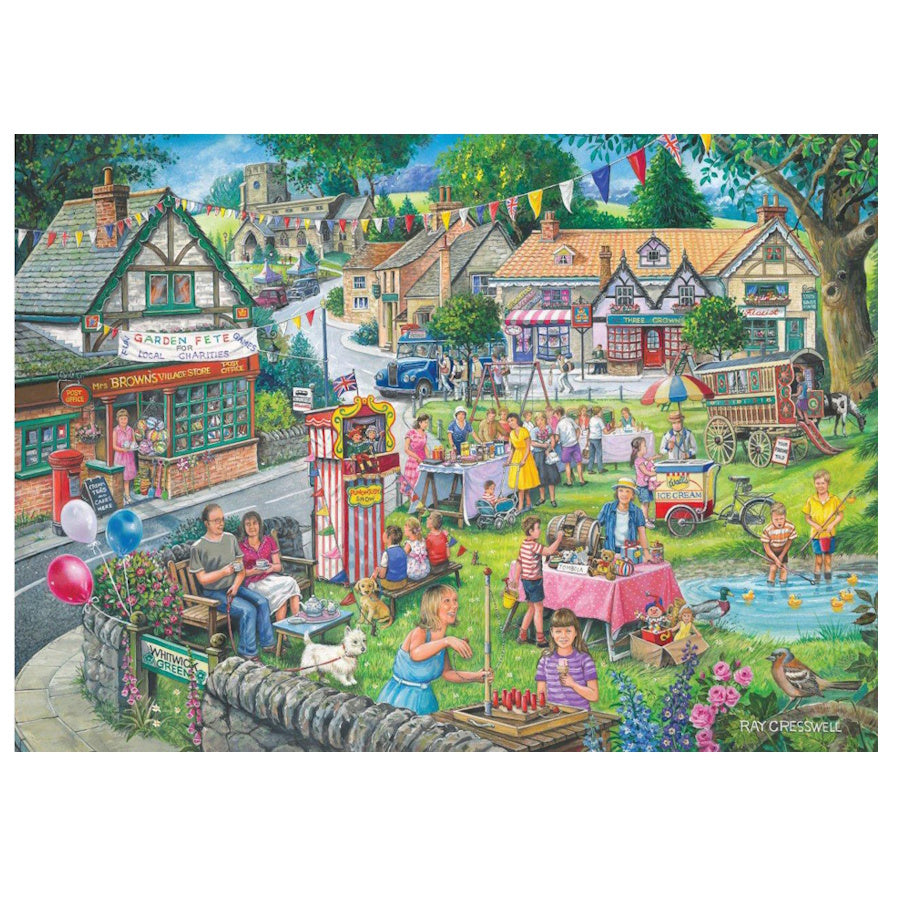 House of Puzzles 4 x 500 Piece Puzzles - Seasons on the Green