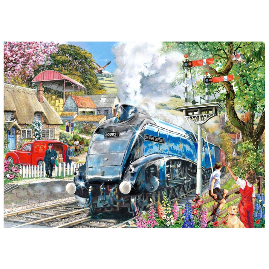 House of Puzzles 4 x 500 Piece Puzzles - Steaming Along