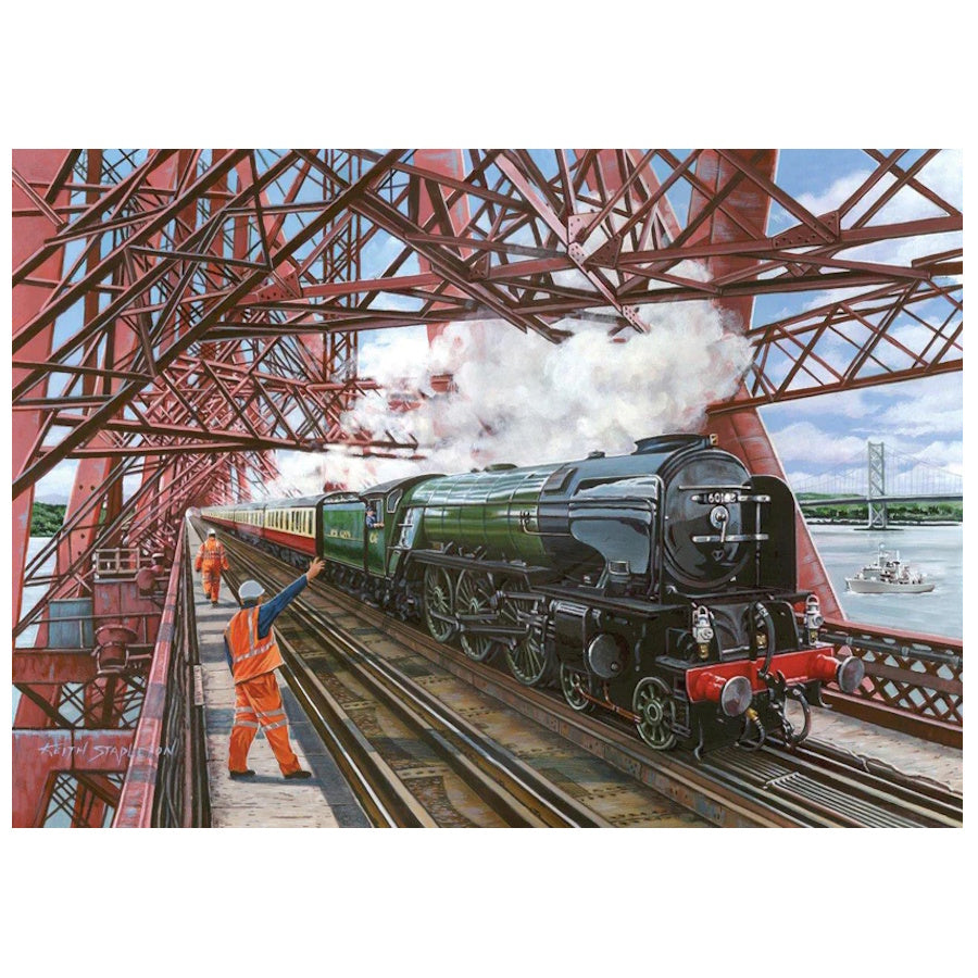 House of Puzzles 4 x 500 Piece Puzzles - Steaming Along