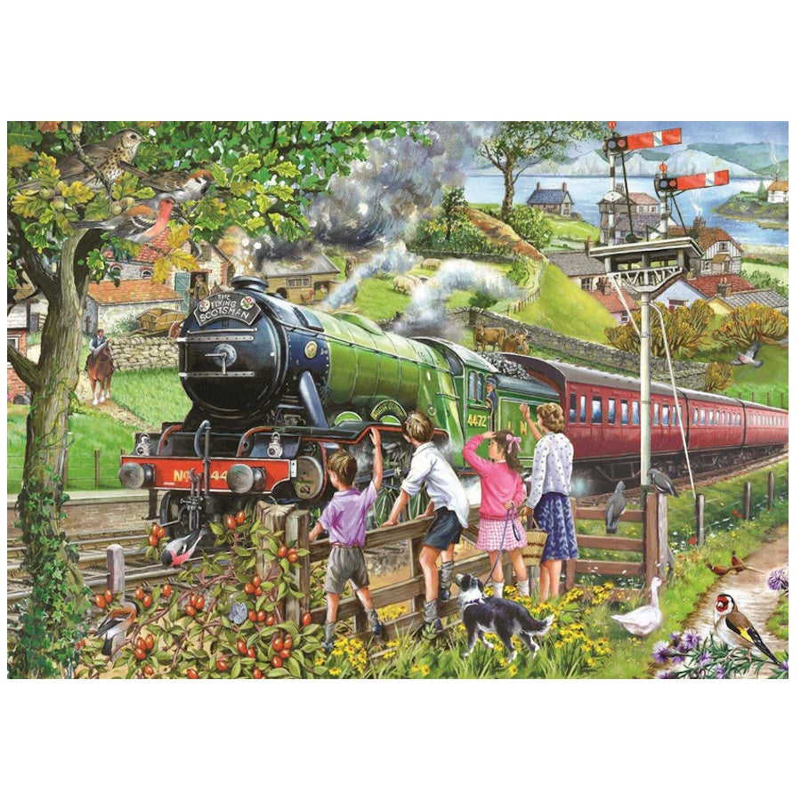 House of Puzzles 4 x 500 Piece Puzzles - Steaming Along