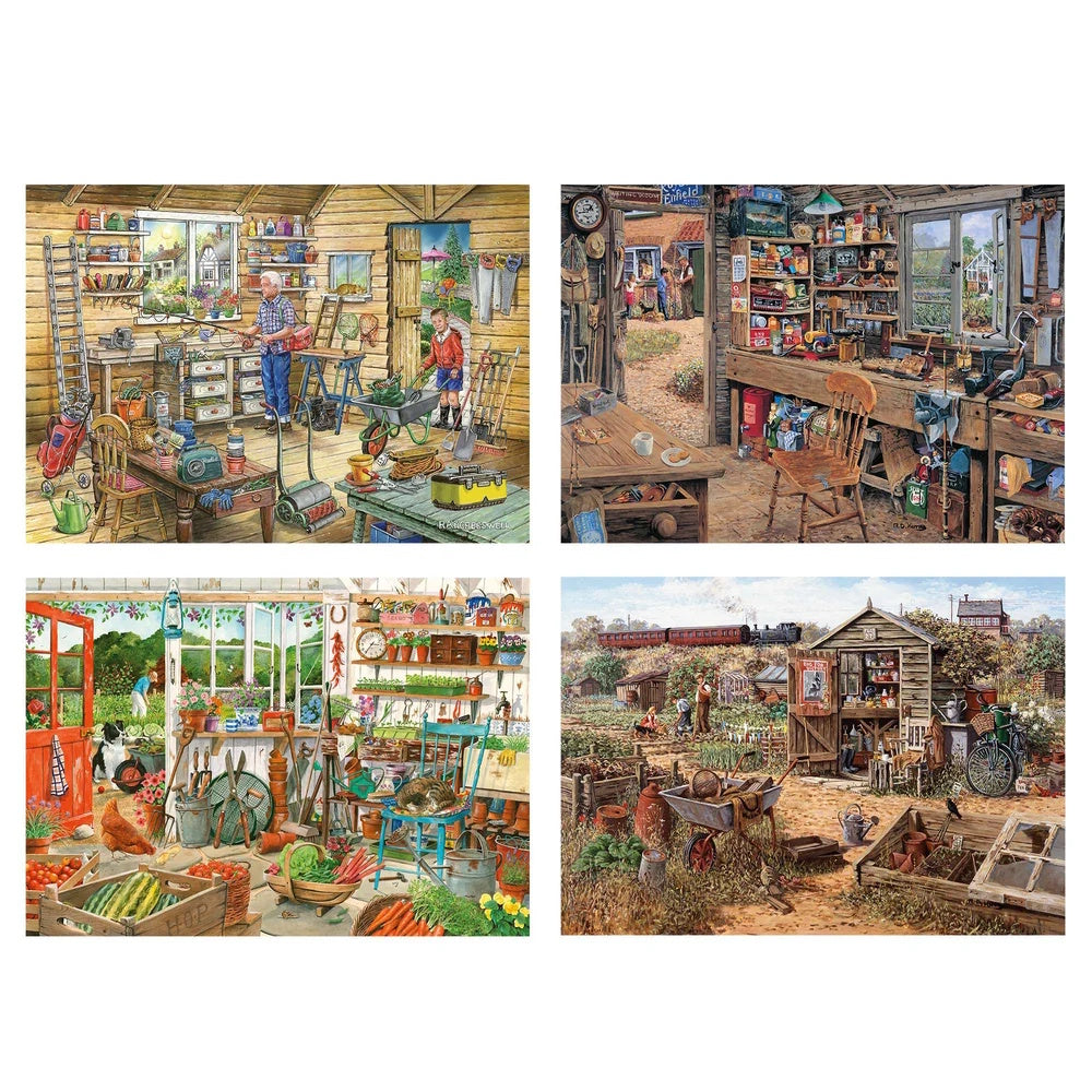House of Puzzles 4 x 500 Piece Puzzles - Time to Potter