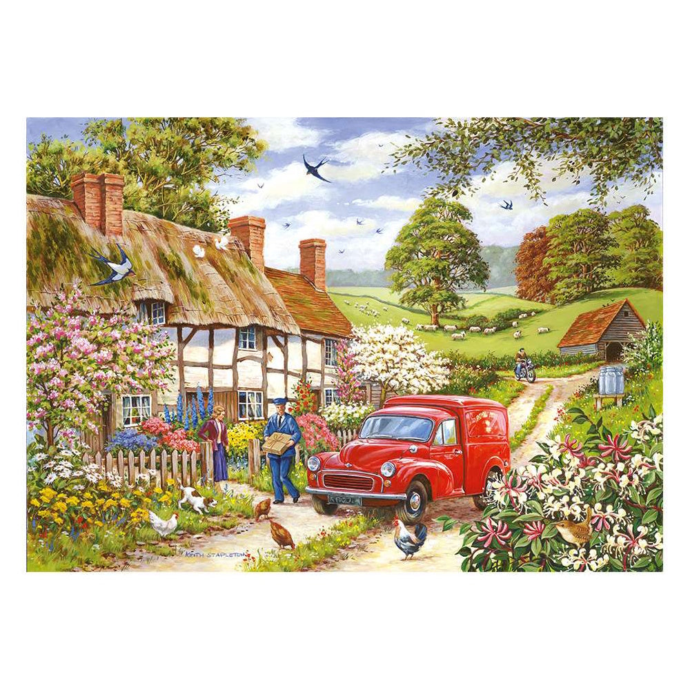 House of Puzzles 4 x 500 Piece Puzzles - Village Life
