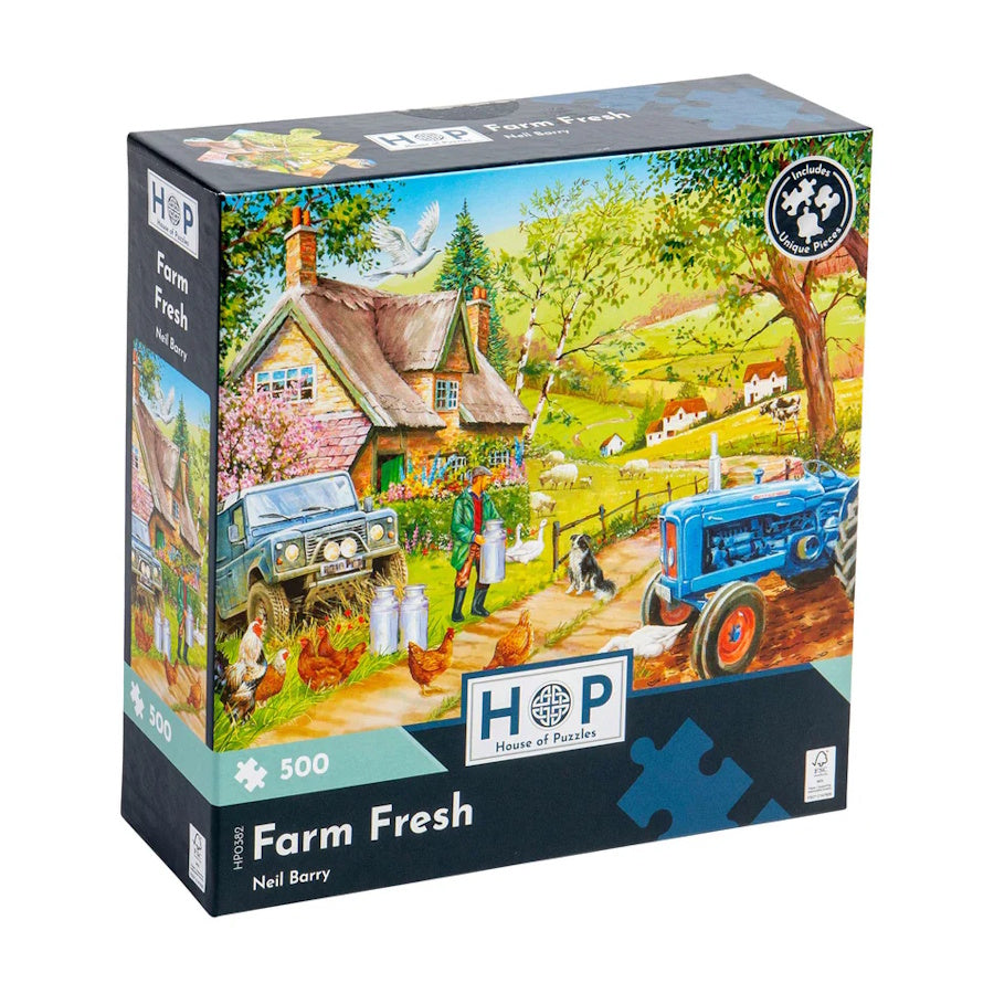 House of Puzzles 500 Piece Puzzle - Farm Fresh