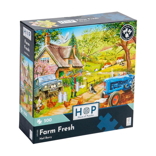 House of Puzzles 500 Piece Puzzle - Farm Fresh