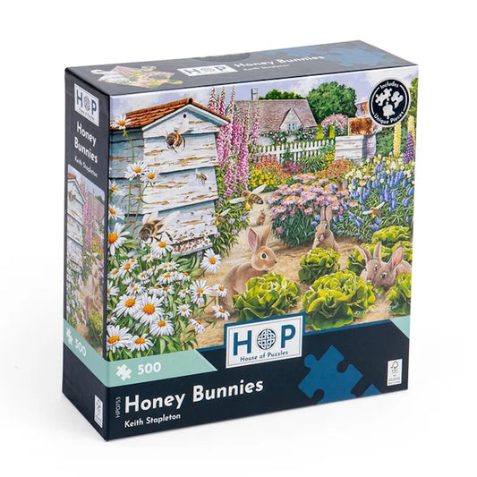 House of Puzzles 500 Piece Puzzle - Honey Bunnies