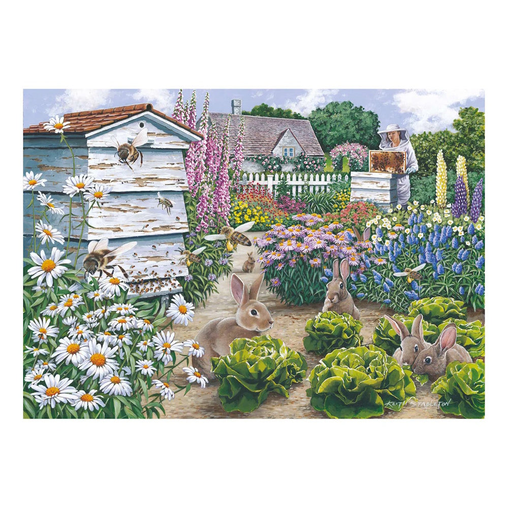 House of Puzzles 500 Piece Puzzle - Honey Bunnies