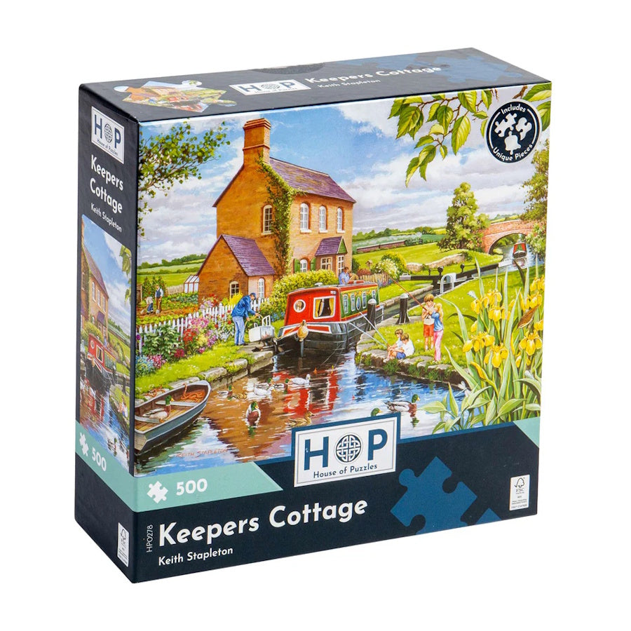 House of Puzzles 500 Piece Puzzle - Keepers Cottage