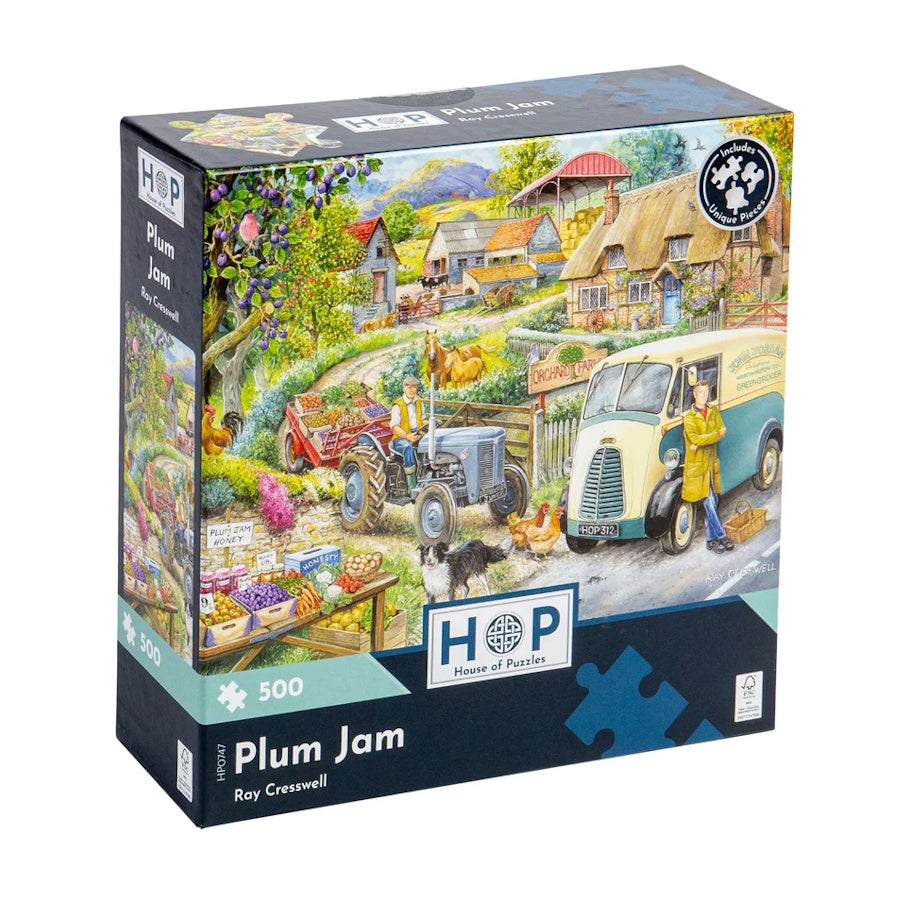 House of Puzzles 500 Piece Puzzle - Plum Jam