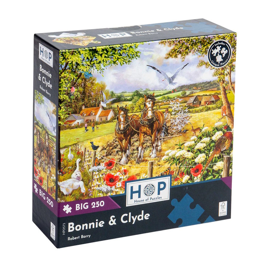 House of Puzzles BIG 250 Piece Puzzle - Bonnie & Clyde