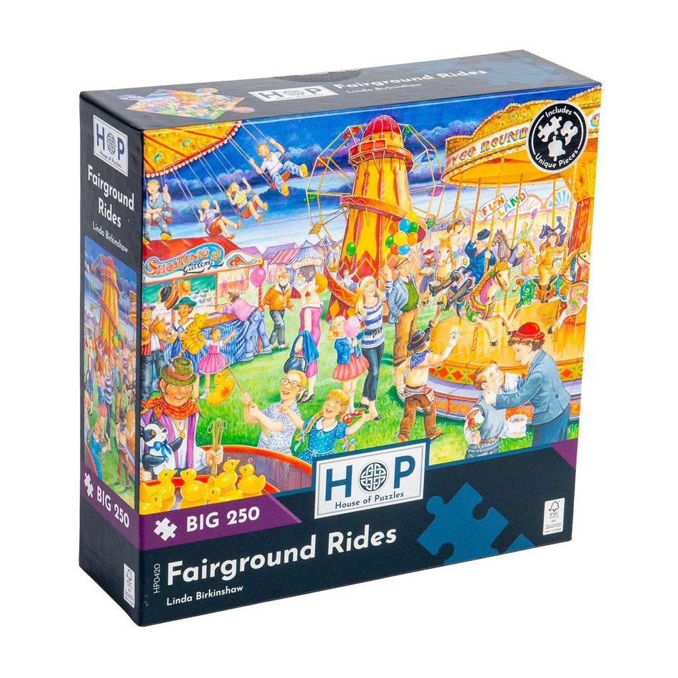 House of Puzzles BIG 250 Piece Puzzle - Fairground Rides