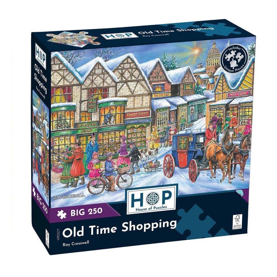 House of Puzzles BIG 250 Piece Puzzle - Old Time Shopping