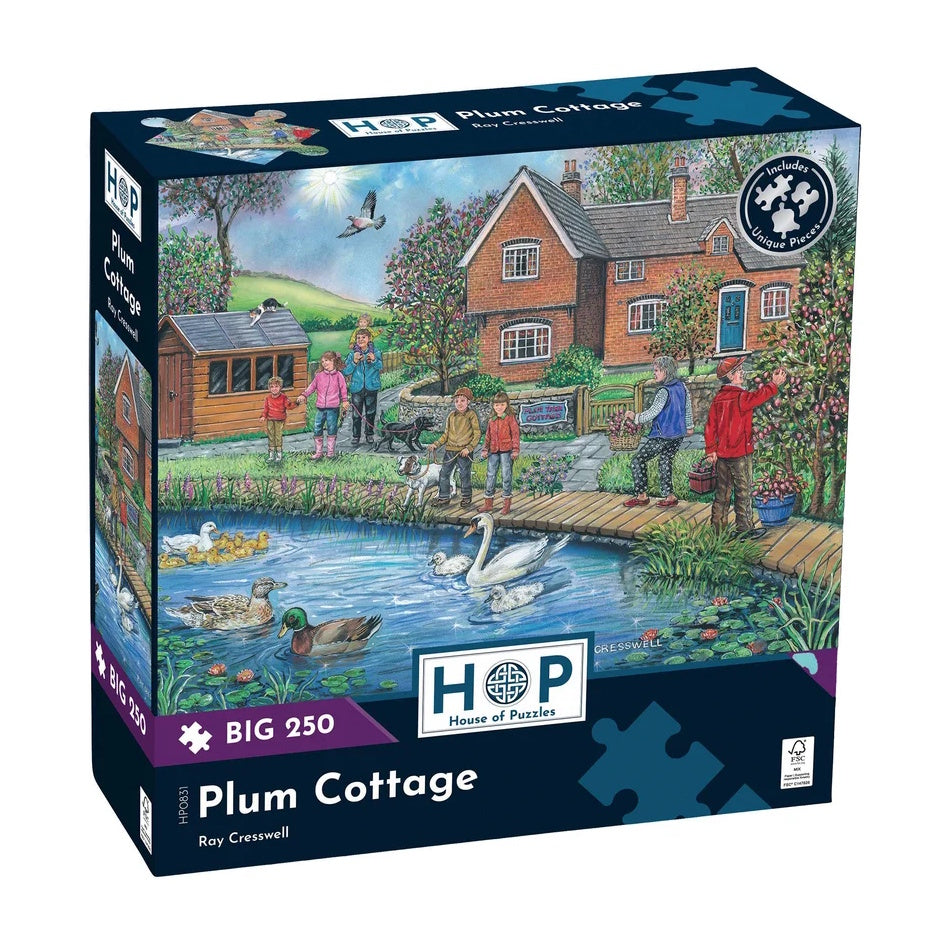 House of Puzzles BIG 250 Piece Puzzle - Plum Cottage