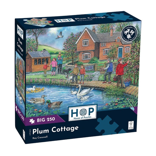 House of Puzzles BIG 250 Piece Puzzle - Plum Cottage