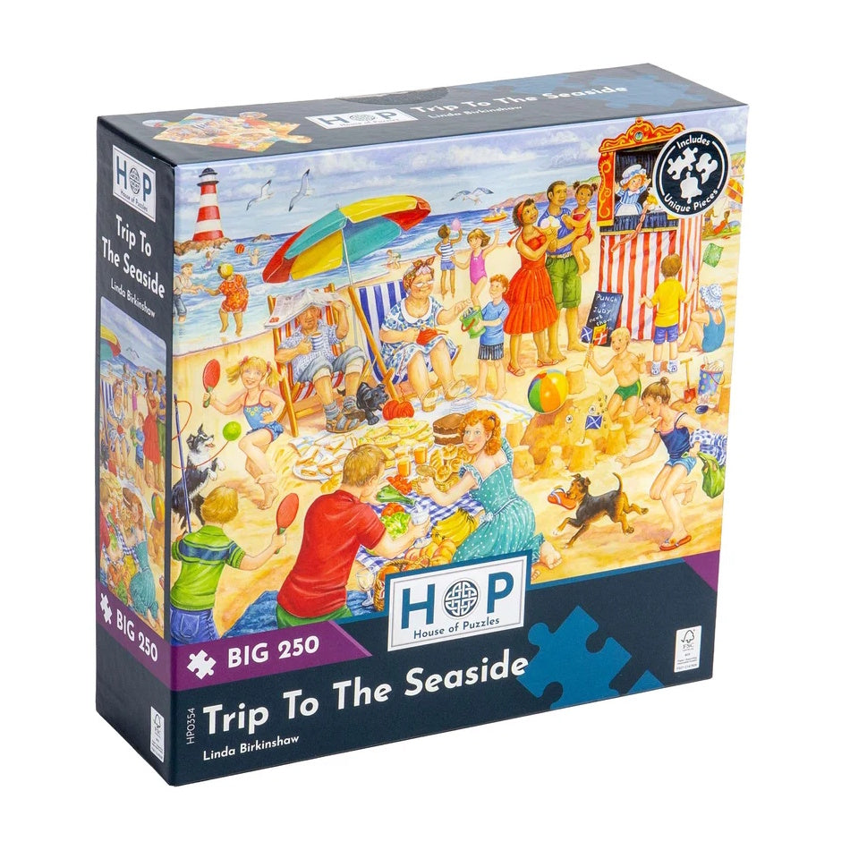 House of Puzzles BIG 250 Piece Puzzle - Trip to the Seaside