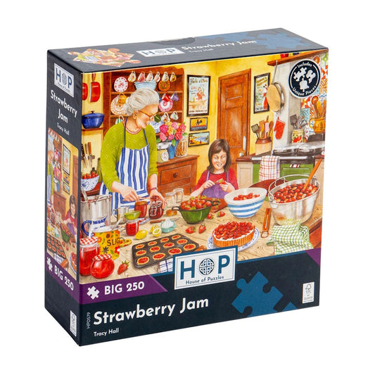 House of Puzzles BIG 250 Piece Puzzle - Strawberry Jam