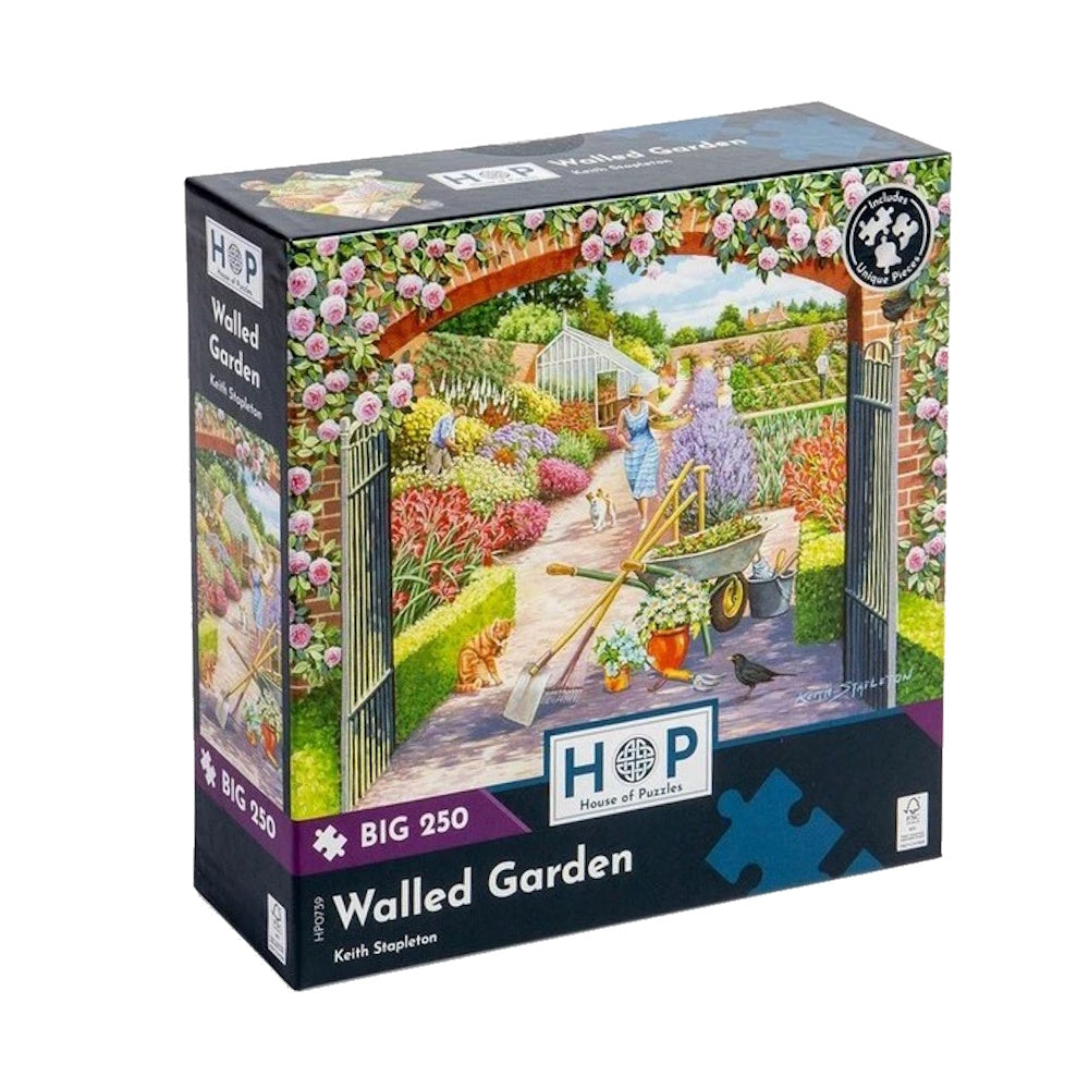 House of Puzzles BIG 250 Piece Puzzle - Walled Garden