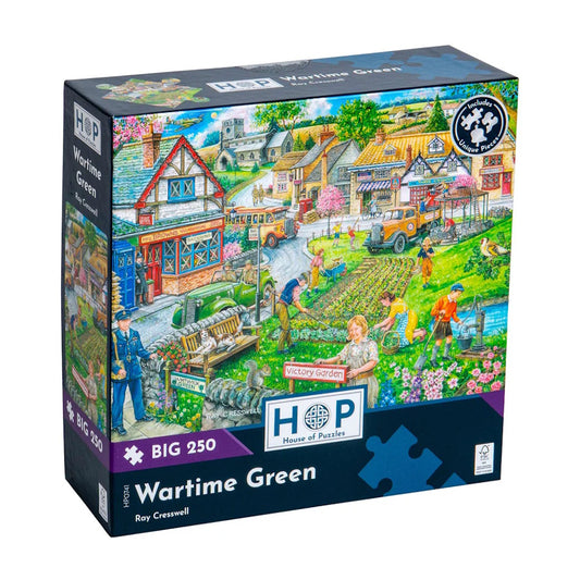 House of Puzzles BIG 250 Piece Puzzle - Wartime Green