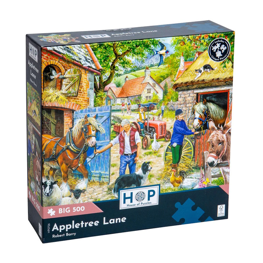 House of Puzzles BIG 500 Piece Puzzle - Appletree Lane