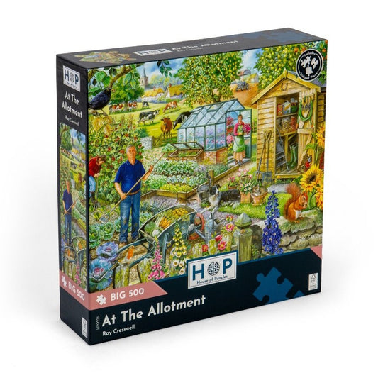 House of Puzzles BIG 500 Piece Puzzle - At the Allotment