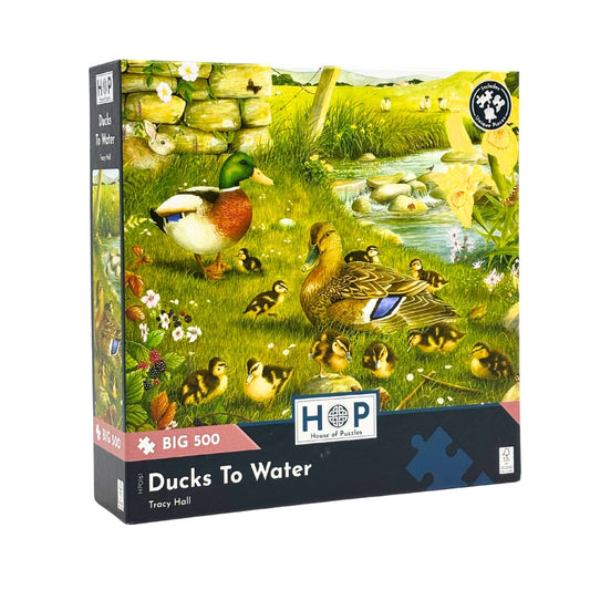 House of Puzzles BIG 500 Piece Puzzle - Ducks to Water