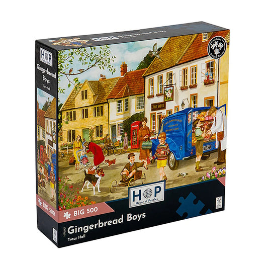 House of Puzzles BIG 500 Piece Puzzle - Gingerbread Boys
