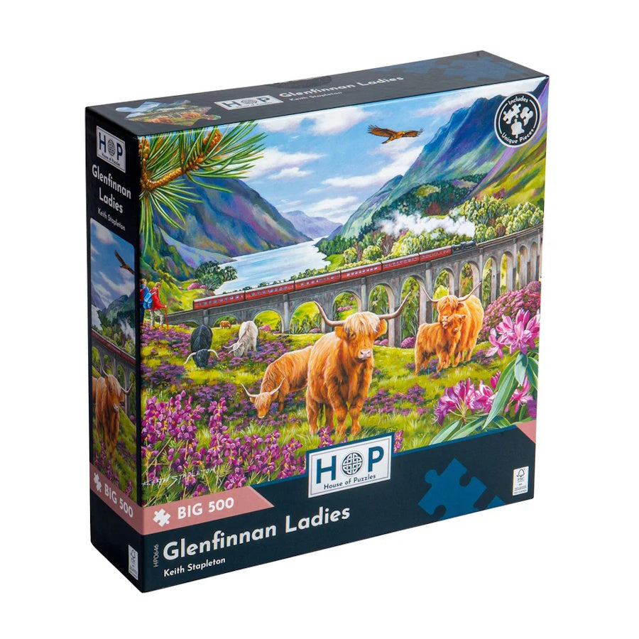 House of Puzzles BIG 500 Piece Puzzle - Glenfinnan Ladies