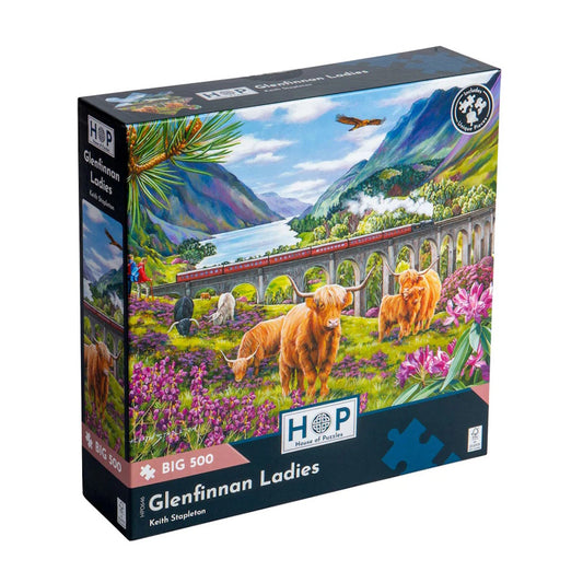 House of Puzzles BIG 500 Piece Puzzle - Glenfinnan Ladies