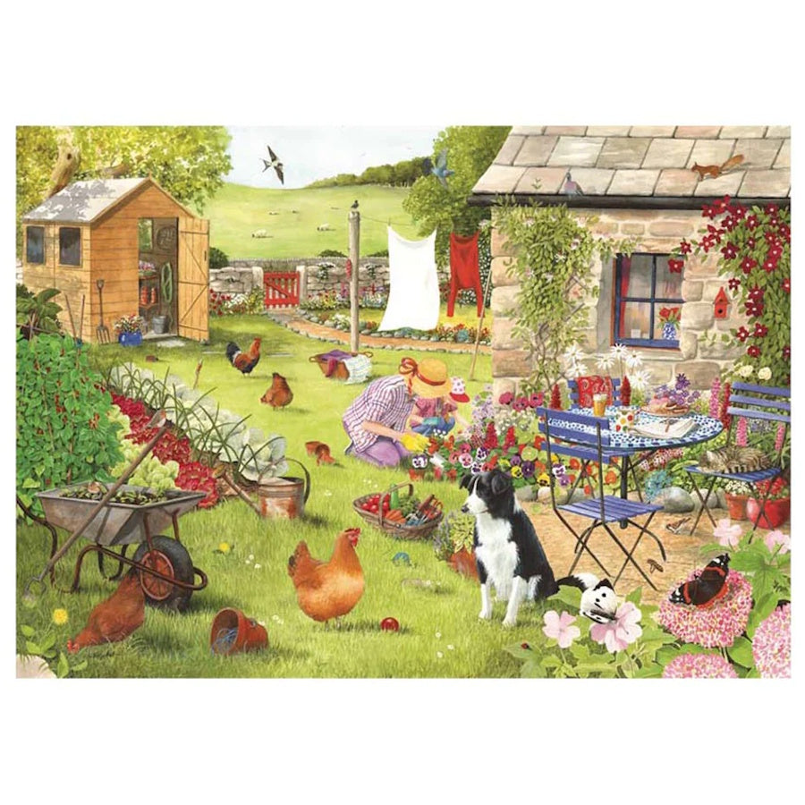 House of Puzzles BIG 500 Piece Puzzle - Grandma's Garden