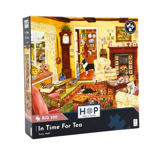 House of Puzzles BIG 500 Piece Puzzle - In Time for Tea