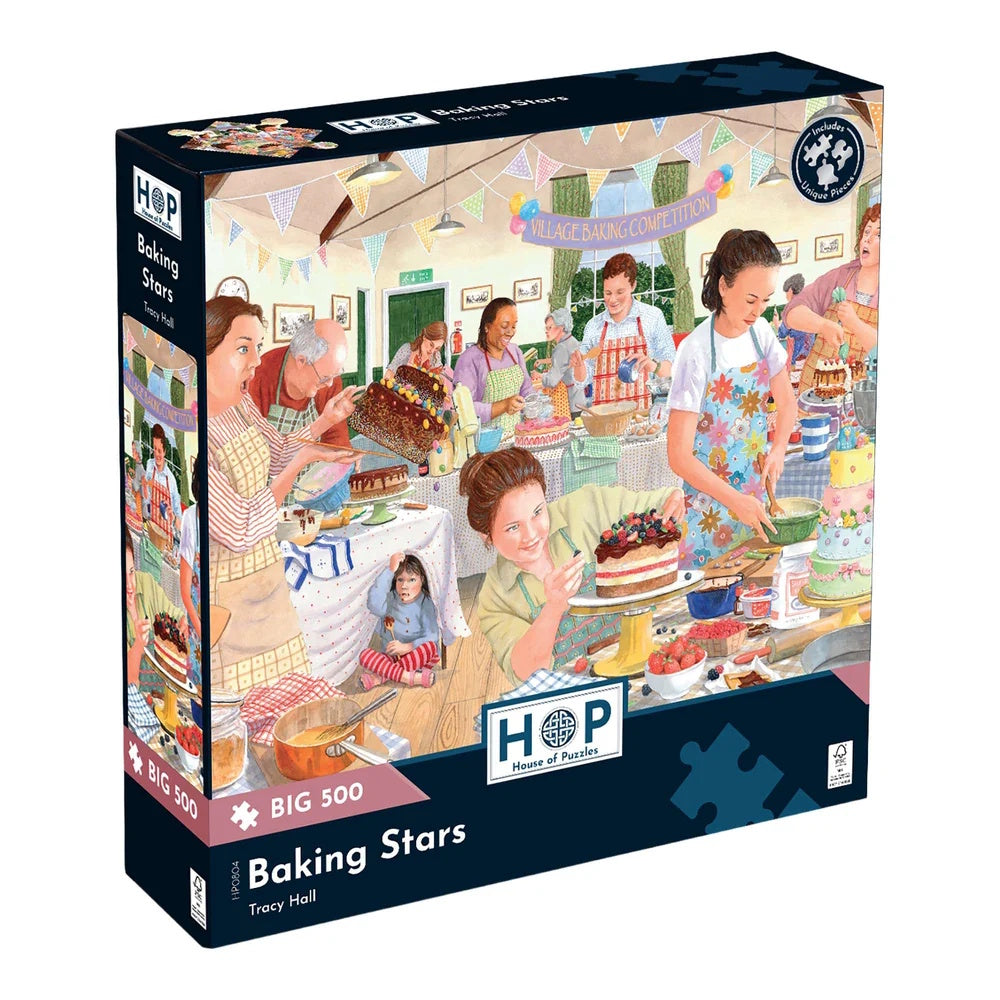 House of Puzzles BIG 500 Piece Puzzle - Baking Stars