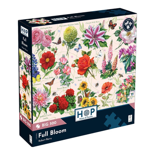 House of Puzzles BIG 500 Piece Puzzle - Full Bloom