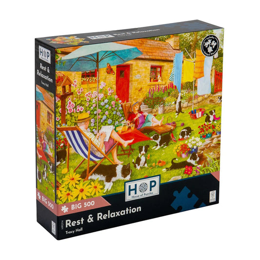 House of Puzzles BIG 500 Piece Puzzle - Rest & Relaxation