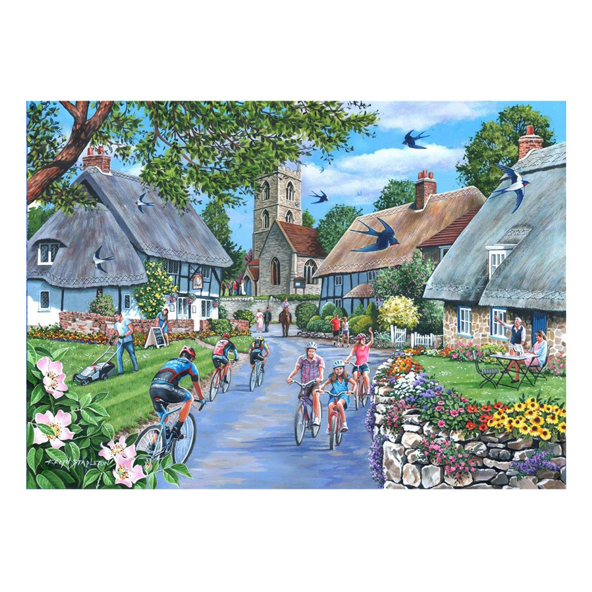 House of Puzzles BIG 500 Piece Puzzle - Sunday Morning