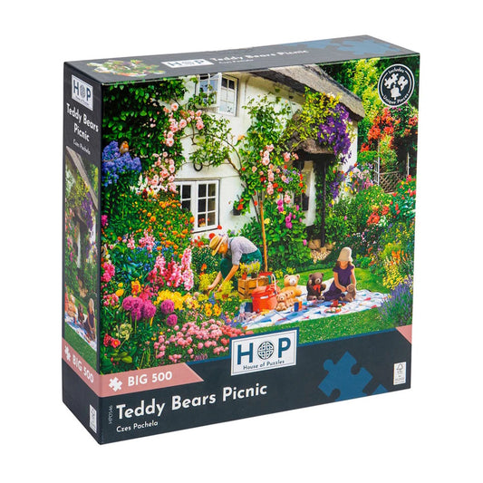 House of Puzzles BIG 500 Piece Puzzle - Teddy Bears Picnic