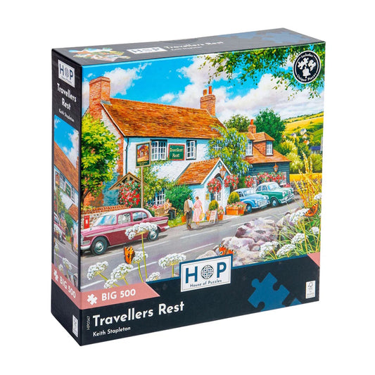 House of Puzzles BIG 500 Piece Puzzle - Travellers Rest
