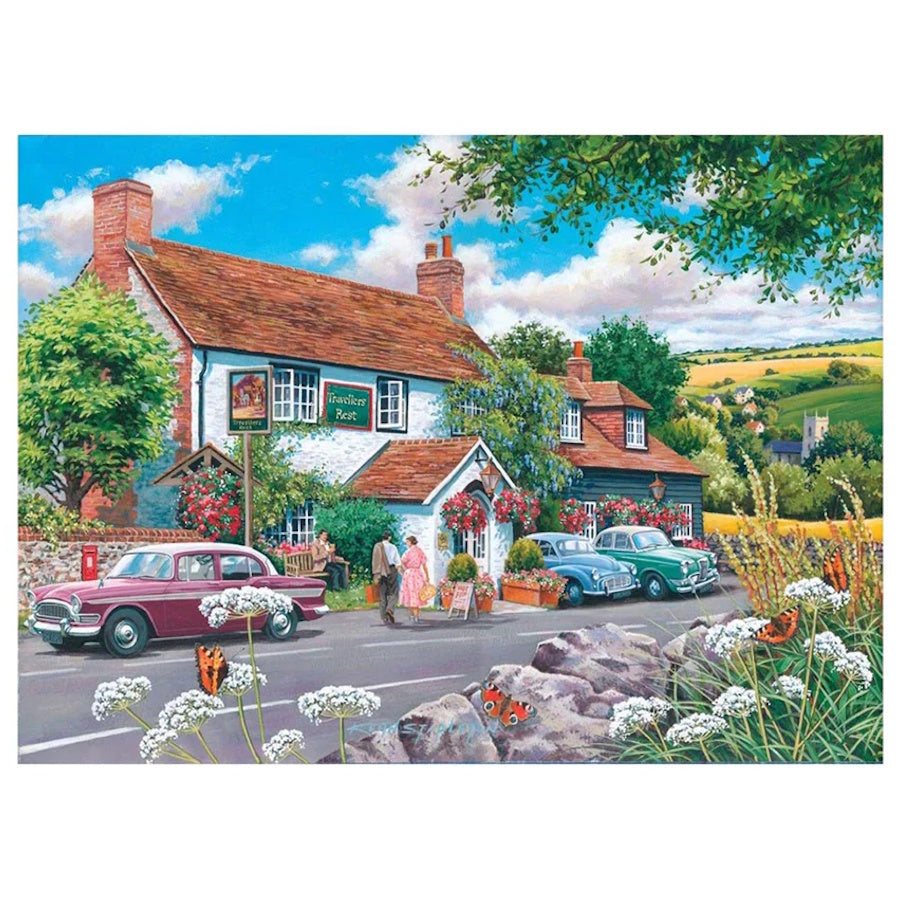 House of Puzzles BIG 500 Piece Puzzle - Travellers Rest